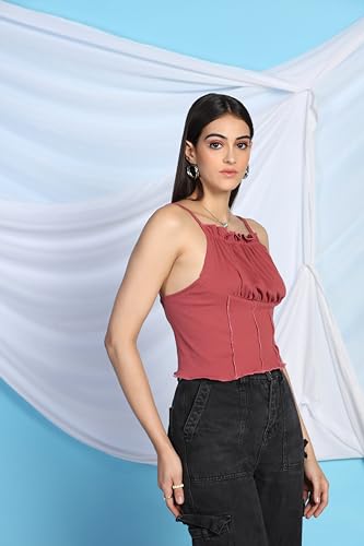 Image of GRECIILOOKS Women's Regular Fit Tops | Tops for Women | Tops for Jeans for Women | Korean Tops for Women | One Piece Dress for Women | Western Tops for Women Stylish
