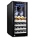 CLING Refrigerador para vinos de 90 litros Refrigerador para vinos de 20 Botellas Encimera pequeña Bodegas Independientes Compresor Absorción silenciosa de Impactos con portavasos Colgante