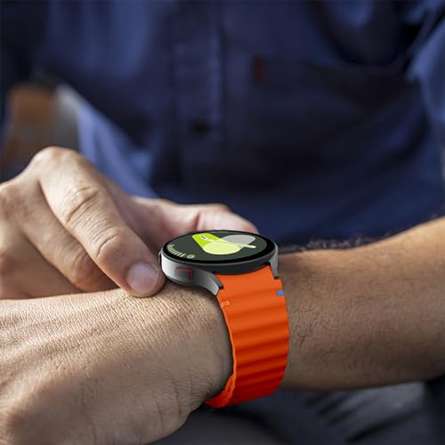 Image of WRIGSS Silicone Strap Compatible with Samsung Galaxy Watch 7 6 5 4 FE Original Style Wavy Smart Watch Straps For Men Women, 40mm 44mm Standard & Classic