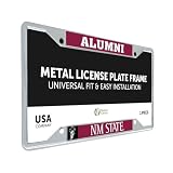 Desert Cactus New Mexico State University Car Accessories Aggies Metal License Plate Frame and Tag Holder for Front or Rear of Car (Alumni)