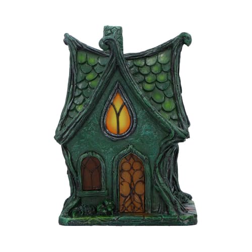 Light-Up Fairy House – Forest Cottage Figurine with LED Windows