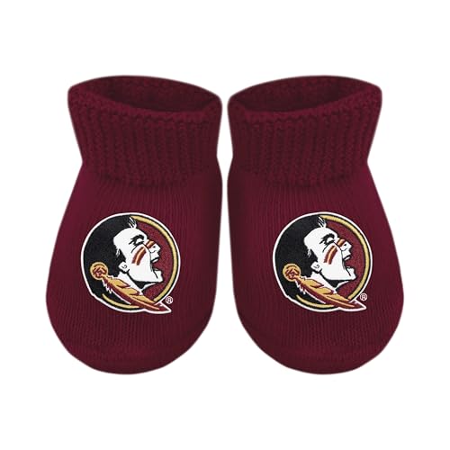 Image of Creative Knitwear College Baby Bootie Sock - Team Logo, Multiple Colors, for Boys & Girls (Newborn - 6 Months)