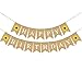 Happy Birthday Banner Bunting Decorative Burlap Banner Sunflower Pattern Flag Party Supplies