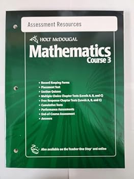 Paperback Assessment Res W/ANS Holt Math C3 2010 Book