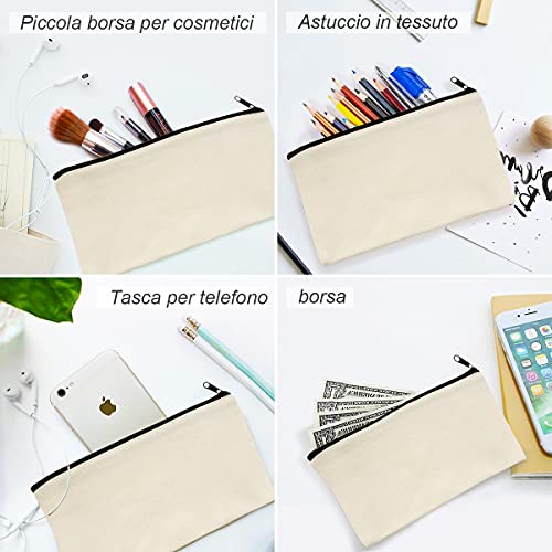 10 Pezzi Piccola Borsa da Trucco Cosmetica Vuota