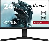 Ecran iiyama 24' G-Master Red Eagle GB2470HSU-B1, FreeSync Premium, Fast IPS, FHD@165Hz, HDMI/DP/USB, 0,8 ms, pied reglable, Black Tuner, freesync, speakers