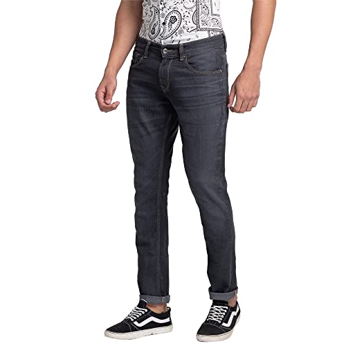 Image of Spykar Men's Slim Fit Low Rise Casual Jeans