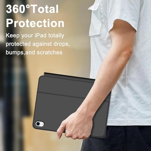 Image of Magic Keyboard Case for iPad A16 11 inch 11th Gen(2025) /10th Gen 10.9 inch(2022) | Multi-Touch Trackpad,7-Color Backlit,Floating Magnetic Stand,Magic-Style Magnetic Keyboard Case,Black