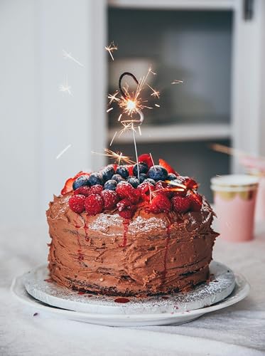 RUF Naked Cake Schoko, Backmischung für eine Schokoladen-Sahnetorte mit Backform, geeignet für Schokokuchen, Geburtstagstorten, Hochzeitstorten, 1 x 300g