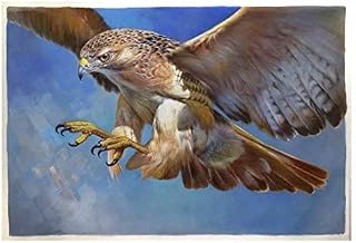 Eagle Hunting - high quality hand-painted original oil painting, Modern Beautiful Animal Fine Art, Living Room Wall Art, Office Decorations