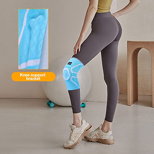 Kubao Youth Knee Pads Wrestling Women Knee Compression Sleeve Torn Meniscus Knee Brace For Women Patella Subluxation Knee Brace Knee Support For Sports Knee Padding Wathet Xl #TOP5