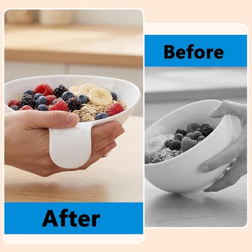 Elderly Scoop Plates with Handle - Eating Aid Assistant for Scooping Food, Dining One Handed Adaptive Guard for Disabled - Image 5