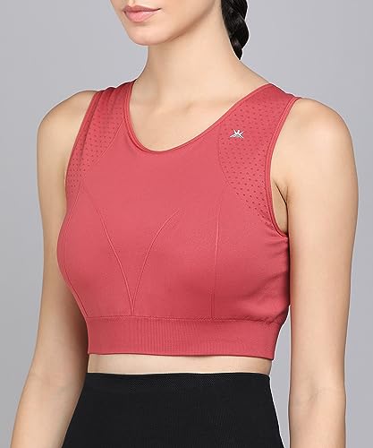Image of Kobo Medium Impact Slip on Everyday Sports Bra for Women - Lightly-Padded, Non-Wired & High Coverage | Lined Cups with Removable Inserts (Imported)