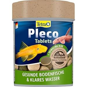Tetra Pleco Tablets – Nährstoffreiches Fischfutter für alle pflanzenfressenden Bodenfische (z.B. Welse), 275 Tabletten Dose