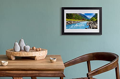Cadre en MDF murale affiche haut de gamme paysage rivière Tulup 30x20