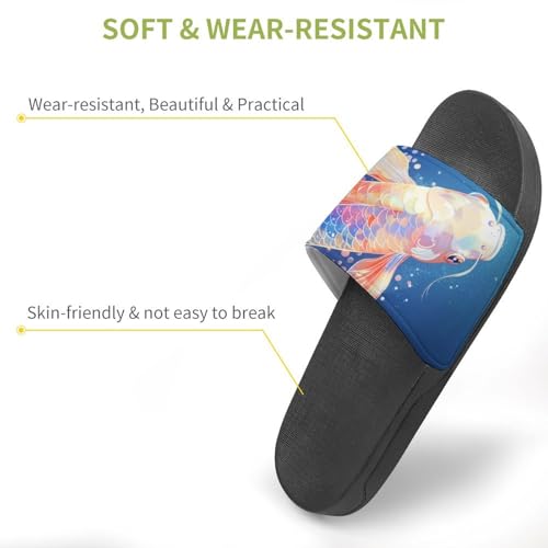 Colorful Fish Funny House Sandals Non Slip Shower Slippers Quick Drying Bathroom Shoes for Women Men3