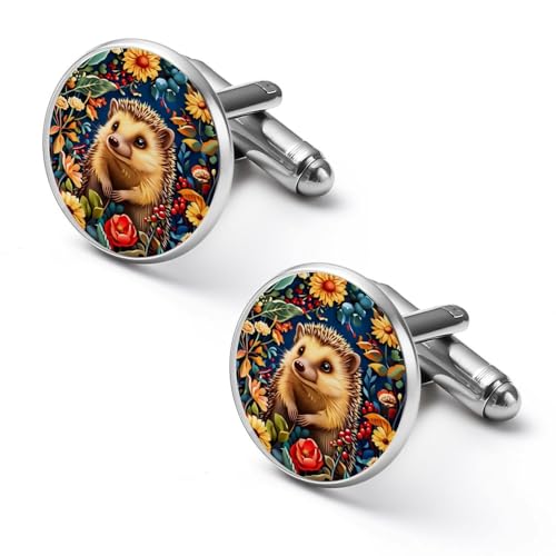 Mancuernillas clásicas redondas para hombre miniatura 1