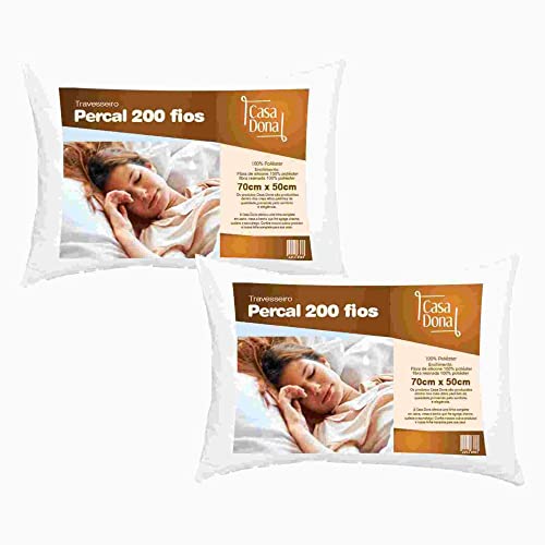 KIT Colcha Cobre Leito Cama Casal Queen 3 peças + 2 Travesseiros Percal Antialérgico 200 fios Casa D