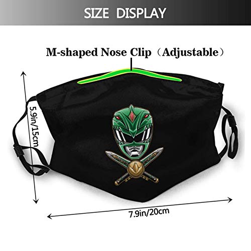 Mighty Morp-hin Power- Ra-ngers 2 Layer Face Cloth Mask with Filter Pocket, Reusable Cotton Washable Fabric Breathable Face Covering for Kids and Adults_Mighty Morp-hin Power- Ra-ngers - Thumbnail 6