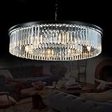 Meelighting Crystal Chandeliers Modern Contemporary Ceiling Lights Fixtures Pendant Lighting for Dining Room Living Room Chandelier D33.5