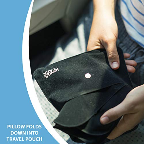 Lewis N. Clark 450BLK Original Neckrest Inflatable Pillow, Waterproof Neck Pillow For Neck Support At The Beach, Pool + Airport Travel thumb #3