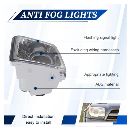 Pharez antibrouillard pour rouler sous la pluie en Toyota 4Runner 2003-2005 - 6