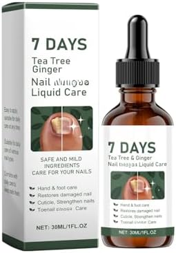 Nail Fungus Treatment Liquid Repair Damaged Foot Strengthen Cuticle Nourishing Tea Tree Ginger Anti Infection Nail Care Solution