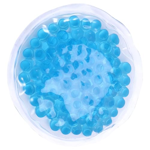 Veemoon Pack De Compresses Chaud-froid Réutilisables 8 Cm Rondes Bleu, Coussin D'allaitement En Gel Écologique Souple, Thérapie Mammaire Chaleur Froid,...