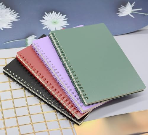 Cahier à spirale A5 avec couverture plastique pour protéger vos écrits