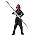 Produktbild Rubie's Official 881216S Disney Star Wars Darth Maul-Kostüm für Kinder, Größe M, Alter 5 - 6 Jahre, Schwarz, Grau und Rot Halloween