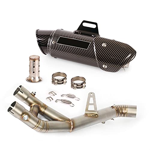 Sistema de escape tubo enlace medio 60.5mm de acero para Yamaha R1 YZF-R1 MT10 2015-2020