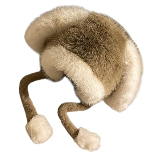Gorro de felpa KMGDM con solapa para las orejas ideal para paseos invernales