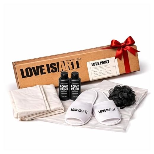Love is Art Canvas and Paint Kit - Abstract Art Through Intimacy, 8 Piece Set, (LIABLACK)