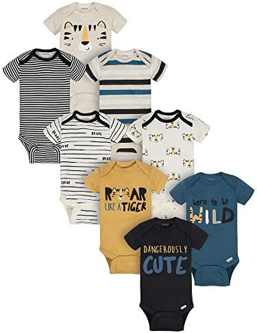 Onesies Brand Baby Boys' 8-pack Short Sleeve Mix & Match Bodysuits