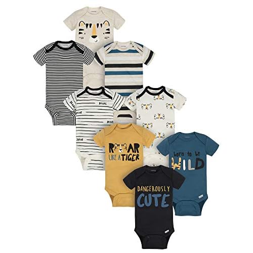 Onesies Brand baby-boys 8-pack Short Sleeve Mix & Match Bodysuits