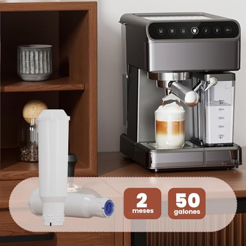 Miniatura 8 de Golden Icepure Filtro De Agua Para Máquina De Café, Compatible Con Krups F088 Pro Aqua,Aeg, Bosch, Siemens, Nivona, 6 Piezas Atención: No Apto Para Jura White