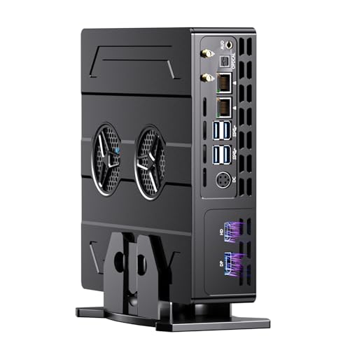 Kinupute Mini Gaming PC, Small Desktop Computer Core i9-12900F Upto 5.1GHz, Win-11 Pro, 64G DDR5| 4T PCIE4.0 SSD, GeForce RTX3050 6G, Dual LAN, Dual Display, 4K Output, WiFi6E/BT5.3 for Video Editing