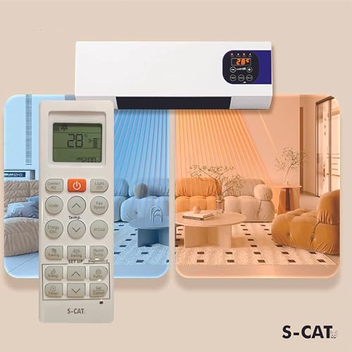 Image of S-CAT Compatible with LG AC Remote Control Model AKB73975614 AKB73975615 (No Backlight) Suitable for 1 1.5 2 Ton Split & Window AC (Model 36N)