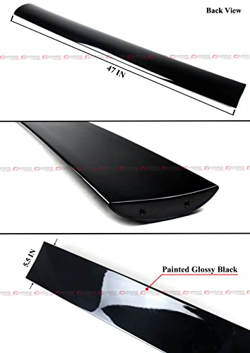 M Style Gloss Black GT Trunk Spoiler Wing Compatible with 2017-2021 Honda Civic FK4 FK7 FK8 5 Door Hatchback Type-R