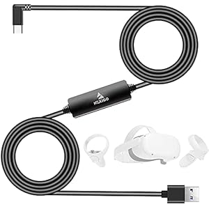 NexiGo Verbeterde 16FT Link Kabel met Signaalversterker, USB 3.2 Gen1 Type C naar A, snel opladen en snelle gegevensoverdracht (tot 5 Gbps), compatibel met Oculus Quest 1 en 2 Headset naar Gaming PC