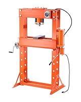 VEVOR hydraulische Werkstattpresse 20 t (H-Rahmen) mit Pressplatte, einstellbare Hydraulikpresse (Max. Zylinder 185 mm) mit Dreieckstütze, geeignet zum Biegen & Richten & Stanzen Orange