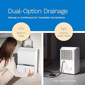 hOmeLabs 4,500 Sq. Ft WiFi-Enabled Dehumidifier - Powerful Humidity Control for Large Rooms & Basements - Robust Moisture Removal 50 pint (Previously 70 Pint) HME031003N hOmeLabs 4500 Sq Ft WiFi Enabled Dehumidifier Powerful Humidity Control for Large Rooms Basements Robust Moisture Removal 50 pint Previously 70 Pint HME031003N