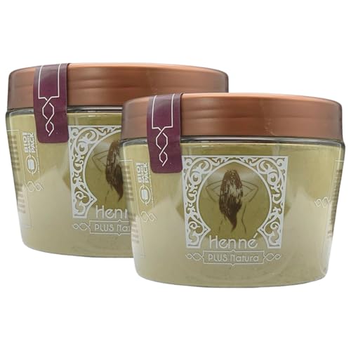 2x Henné PLUS Natura - Polvere Colorante Per Capelli, 100% Naturale, Vegana. Disponibile Per Diverse Colorazioni 125g (PRUGNA)