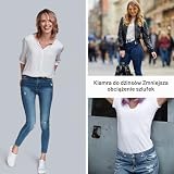 Pinsheng 5 Sztuk Elastycznych Pasków Bez Klamry, Niewidoczny Pasek Do Dżinsów, Spodni, Sukienek, Regulowany, Dla Kobiet i Mężczyzn, Biały