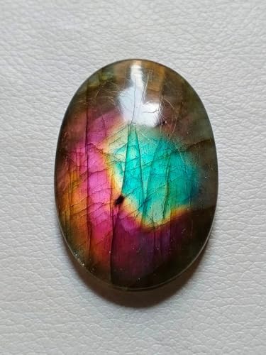 Labradorite violette naturelle pierre pour bague pendentif collier - 4