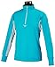 TuffRider Children's Ventilated Technical Long Sleeve Sport Shirt with Mesh, Aqua, X-Large