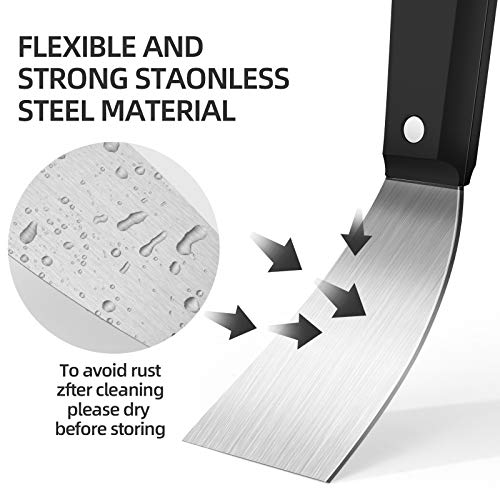 Guyue Best Putty Knives Stainless Steel Putty Knives 6 In 1 Scraper Tool, Putty Knife Set, Drywall Knife, Spackle Knife, Wallpaper Scraper, Painting Tools, Home Repair Tool, Crown Molding Tool #TOP4