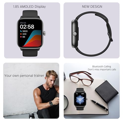 GELOSS TECHNO Smart Watch – Watches for Women & Men, Fitness trackers, Heart Rate Monitor, Blood Pressure, Waterproof, Smartwatch, Compatible Android & iPhone Phones, Smartwatches by GELOSS TECHNO - Used condition - Image 6