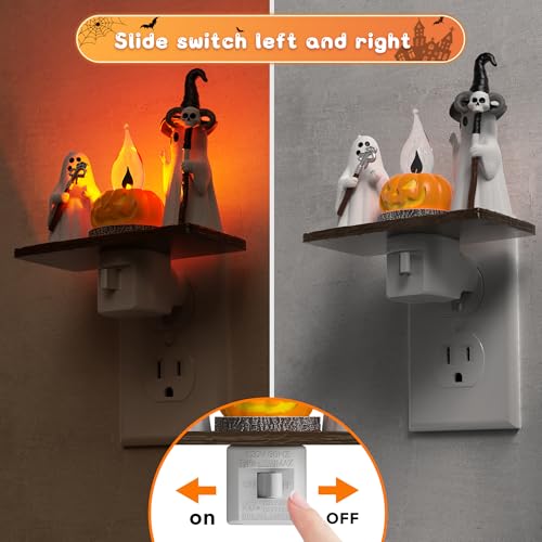 L LOHAS LED Halloween Night Light,Ghost Campfire Nightlight - image 4