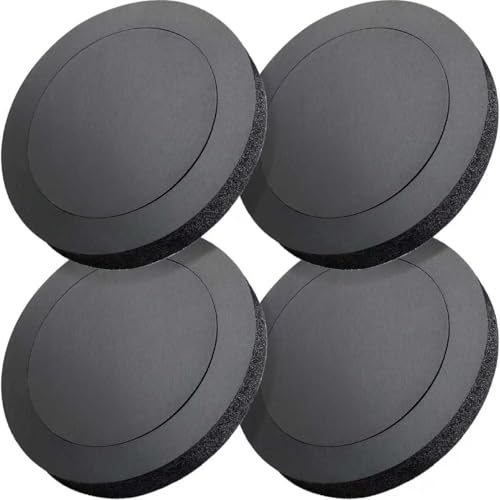 Jayubien Speaker Foam Rings,Self Adhesive 6.5 Inch Speaker Foam Adapter Spacer,4PCS Car Door Speakers Baffles,High Rebound Vehicle Audio Sponge Gasket Vibration Rattles Blocker Kit